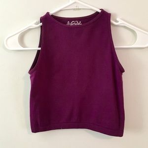 Purple Crop top